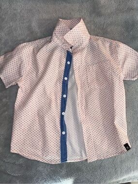 Kenneth Cole New York Toddler Boys Size 4T Short Sleeve Button-Down Shirt